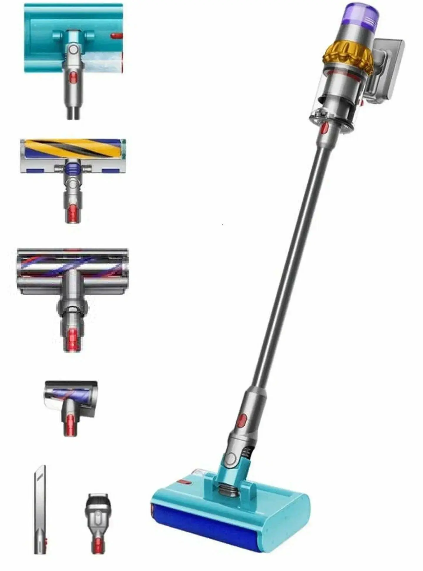 Пылесос Dyson V15 Detect Submarine SV47 Yellow/Nickel (Жёлтый/Никель)