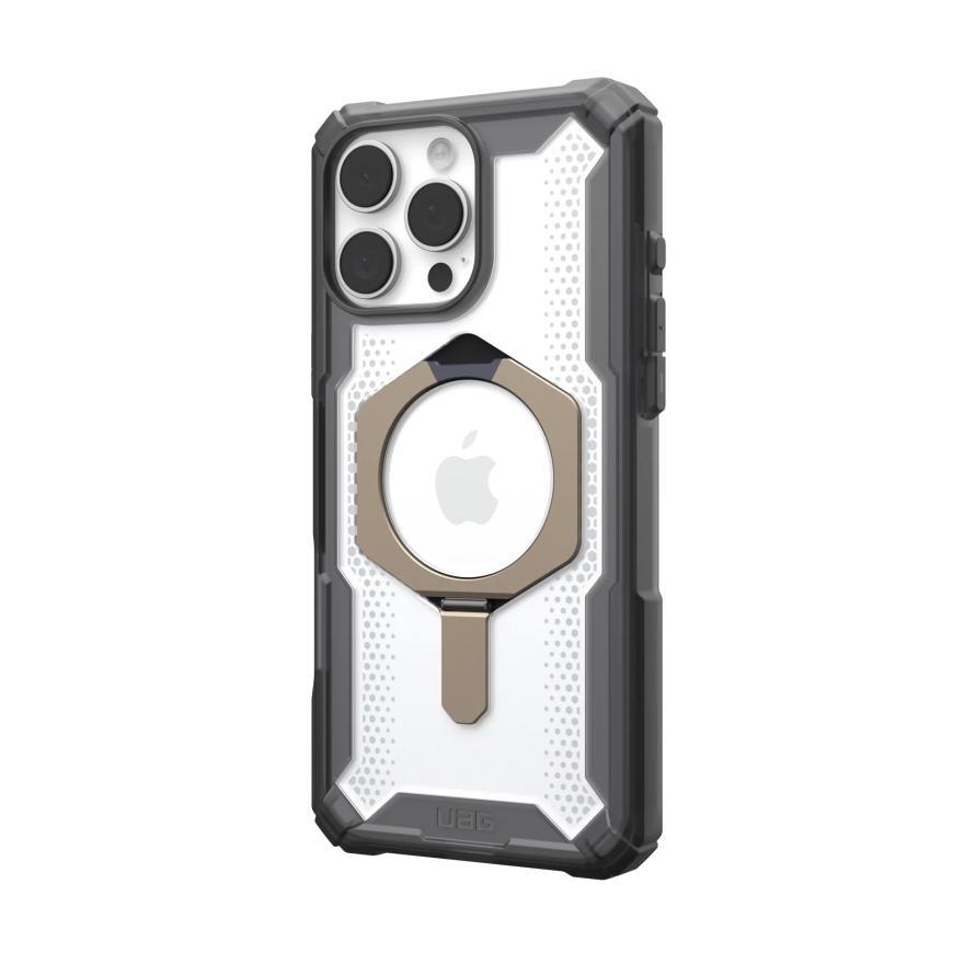 Чехол Uag Plasma XTE для iPhone 16 Pro Ash/Titanium (Прозрачный пепельный/Титановый)