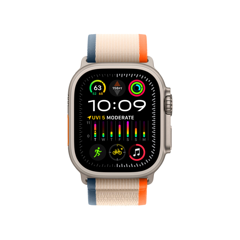Apple Watch Ultra 2 49mm Titanium Case Trail Orange Beige