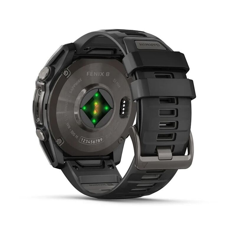 Умные часы Garmin Fenix 8 51mm Amoled Sapphire Titanium Carbon Gray
