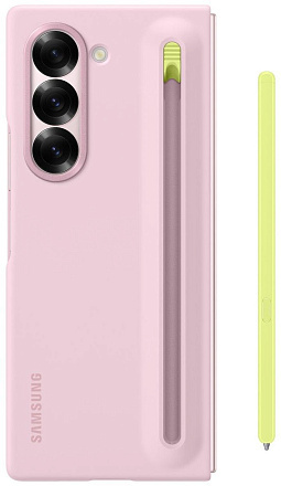 Чехол Силиконовый Samsung Silicon Case с S Pen Z Fold6 Розовый