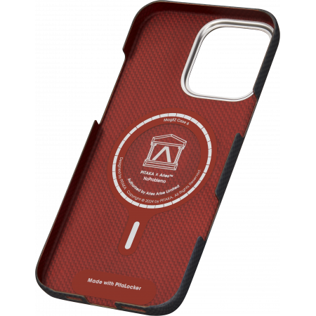 Чехол Pitaka Aries Tactile Woven Case для iPhone 16 Pro, NoProblemo