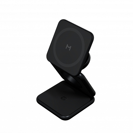 Складное беспроводное зарядное устройство Magssory Fold Pro 3 в 1 для iPhone, AirPods и Apple Watch, совместимое с MagSafe, Black (Чёрный)