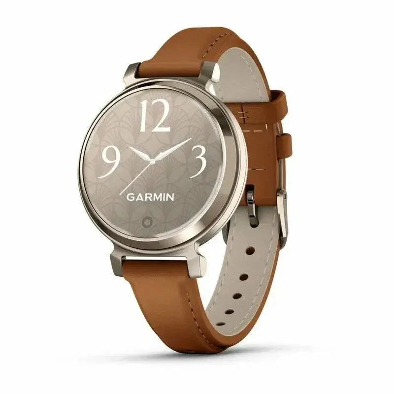 Умные часы Garmin Lily 2 Cream Gold Case with Tan Leather Band