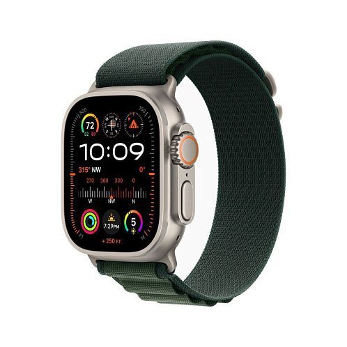 Apple Watch Ultra 2 49mm Titanium Case Alpine Loop Dark Green (Тёмно-Зелёный)