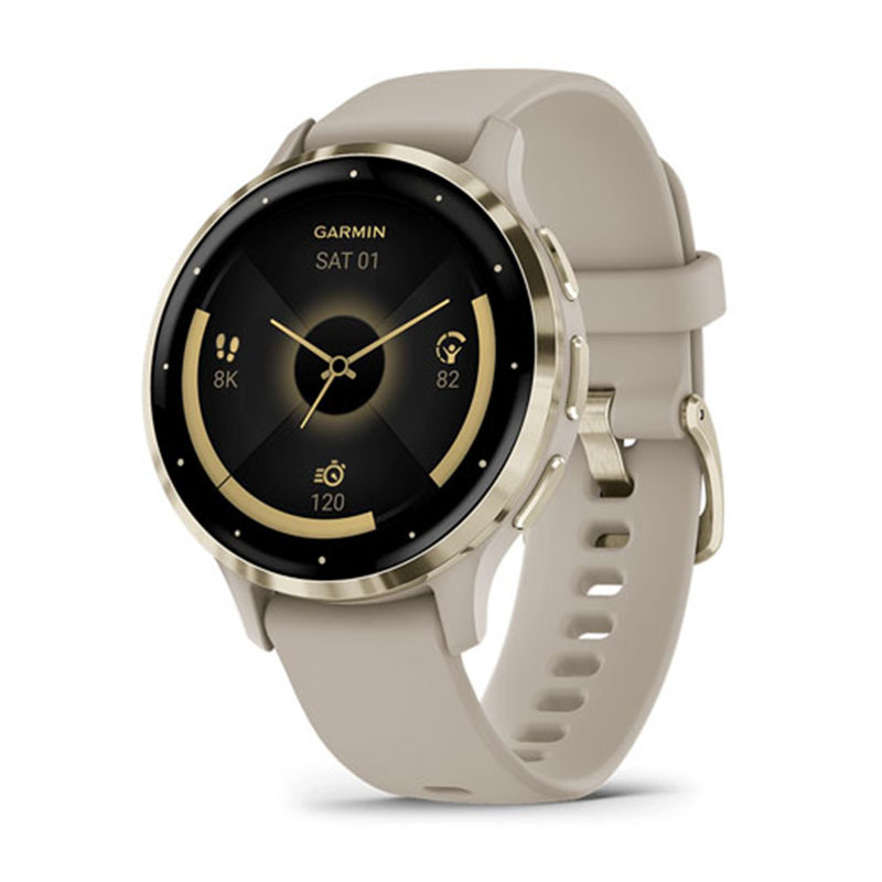 Умные часы Garmin VENU 3s Soft Gold French/Gray (Золотистый)