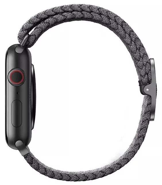 Ремешок Uniq 45/44/42мм ASPEN Design Strap Braided Pebble Grey (Серый)