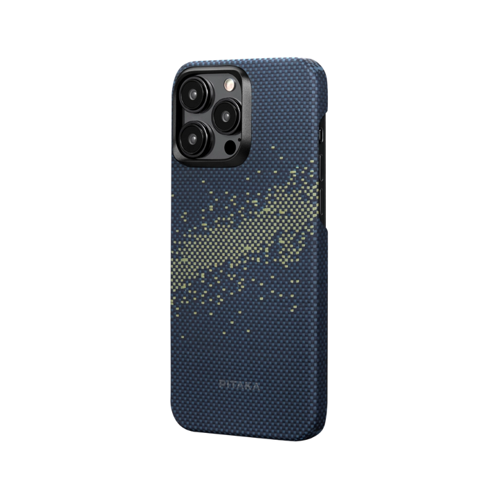 Чехол Pitaka Fusion Weaving MagEZ Case 4 для iPhone 15 Pro Milky Way Galaxy