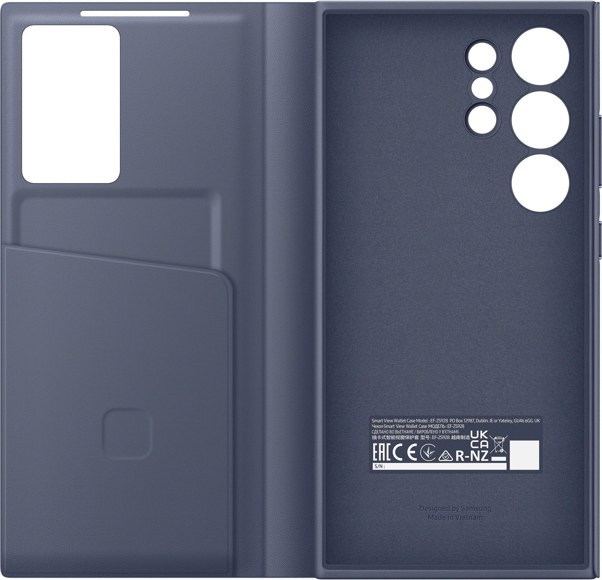 Чехол-книжка Samsung Smart View Wallet Case S24 Ultra Violet (Фиолетовый)
