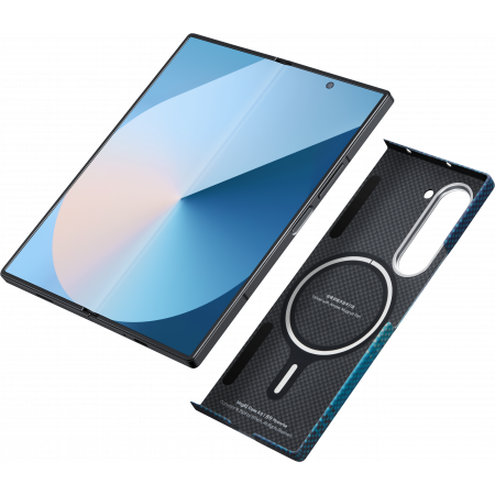 Чехол Pitaka Tactile Woven Case для Samsung Galaxy Z Fold 6, Moonrise (Голубой)