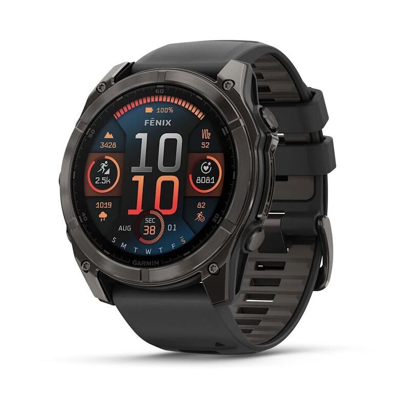 Умные часы Garmin Fenix 8 51mm Amoled Sapphire Titanium Carbon Gray