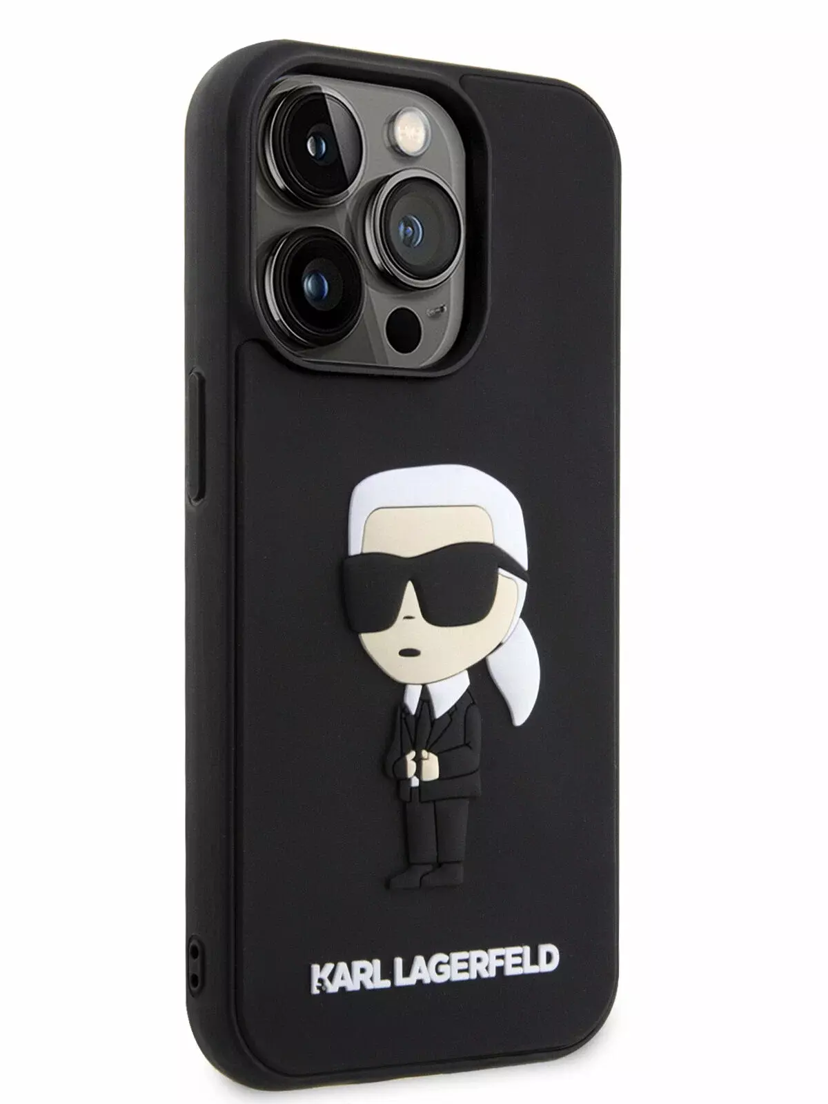 Чехол Karl Lagerfeld Rubber NFT Karl Ikonik для iPhone 15 Pro Max Hard Black (Чёрный)