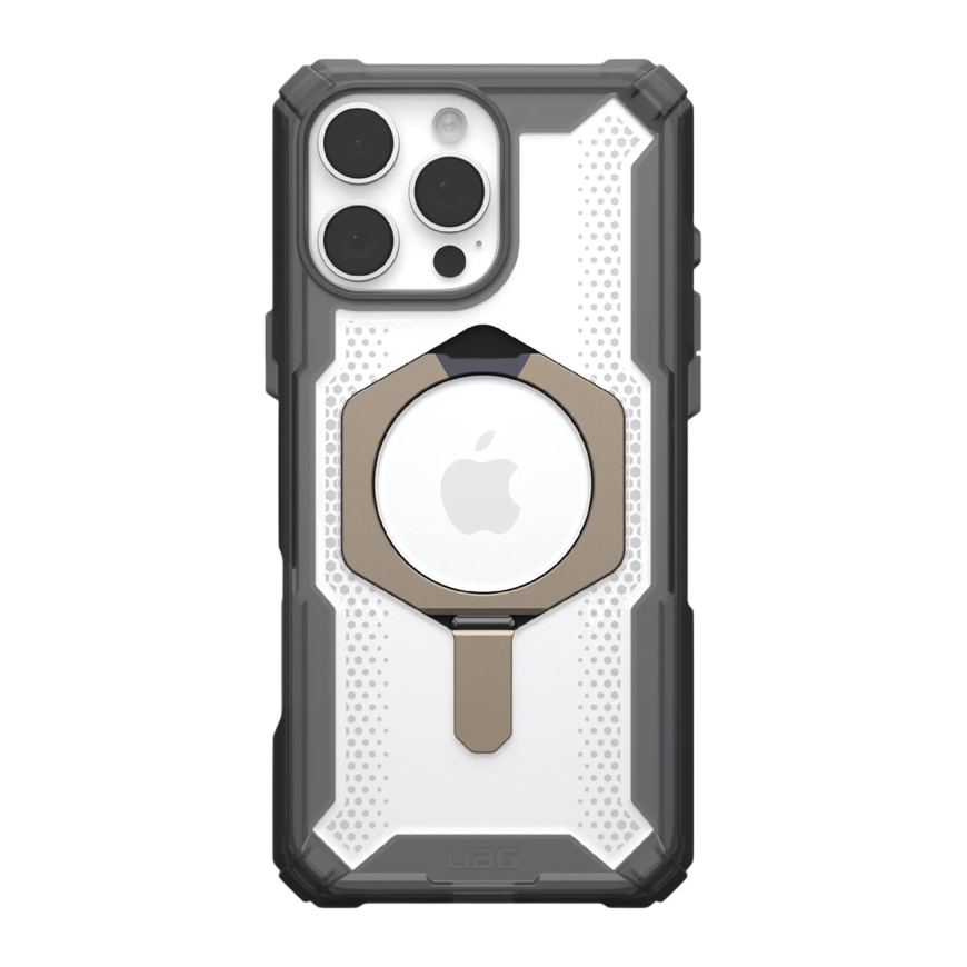Чехол Uag Plasma XTE для iPhone 16 Pro Ash/Titanium (Прозрачный пепельный/Титановый)