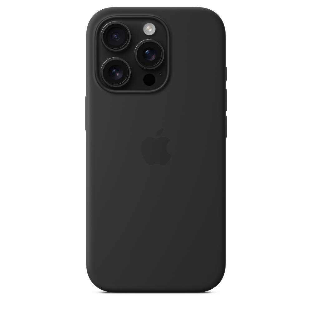 Силиконовый чехол для iPhone 16 Pro с MagSafe Black (Чёрный)