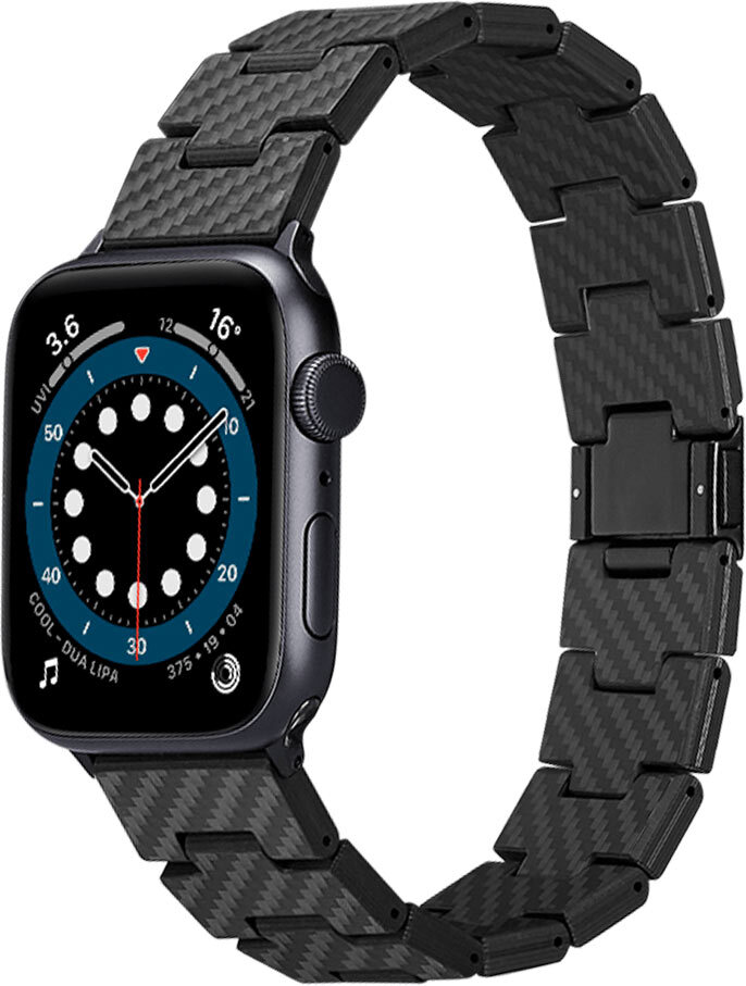 Карбоновый браслет Pitaka для Apple Watch 7-1 и SE серии 42/44/45мм - Retro