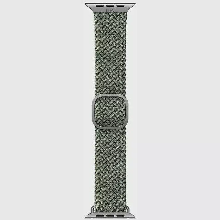 Ремешок Uniq 45/44/42мм ASPEN Design Strap Braided Green (Зелёный)