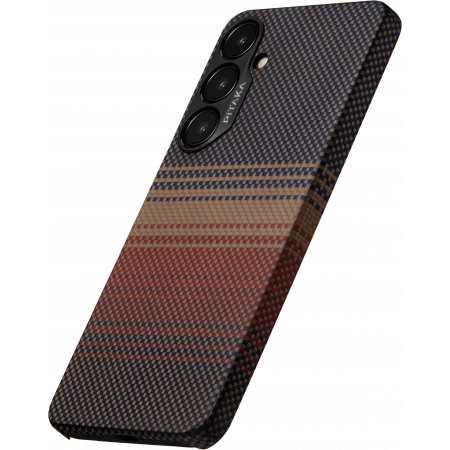 Чехол Pitaka Fusion Weaving MagEZ Case 4 для Samsung Galaxy S24 Plus , Sunset (Коричневый)