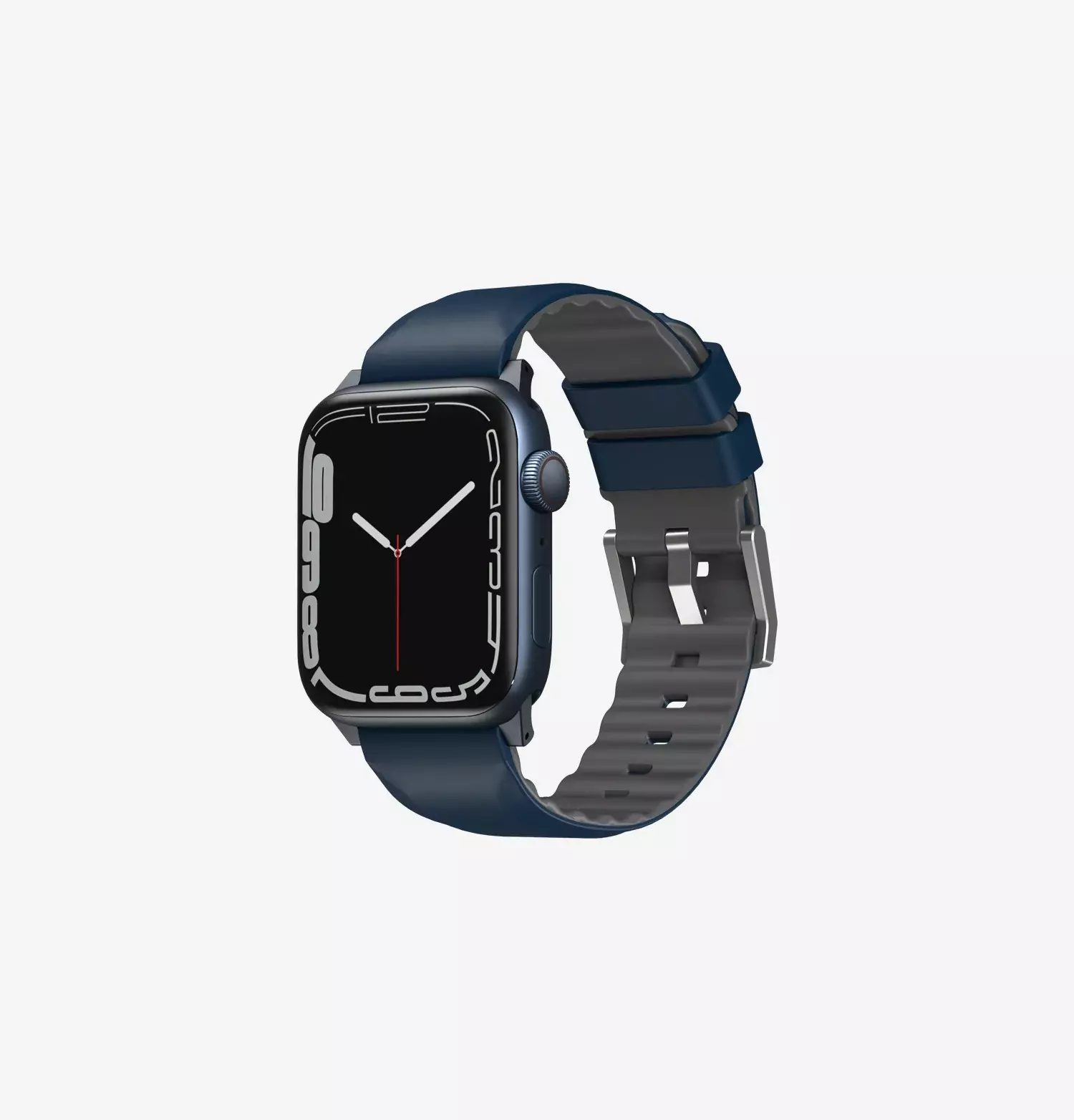 Ремешок Uniq 49/45/44/42мм Linus Airosoft Silicone Strap для Apple Watch Blue (Синий)
