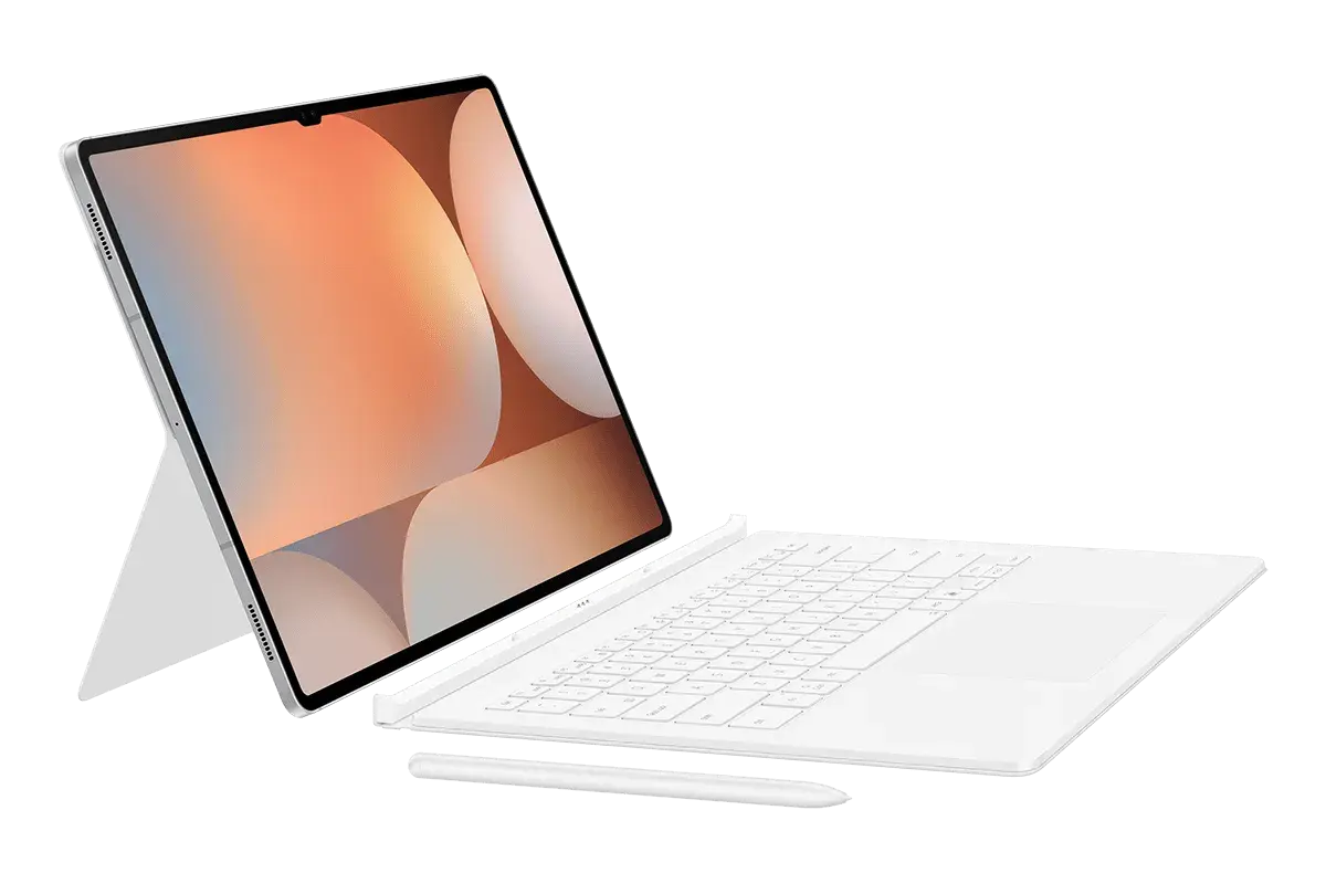 Чехол-клавиатура Samsung с тачпадом Book Cover Keyboard (с клавишей AI) Tab S10 Ultra | S9 Ultra White (Белый)
