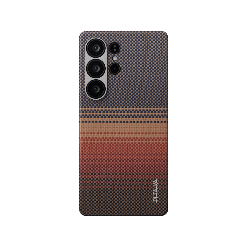 Чехол Pitaka Tactile Woven Case for Samsung Galaxy S25 Ultra Sunset (Коричневый)