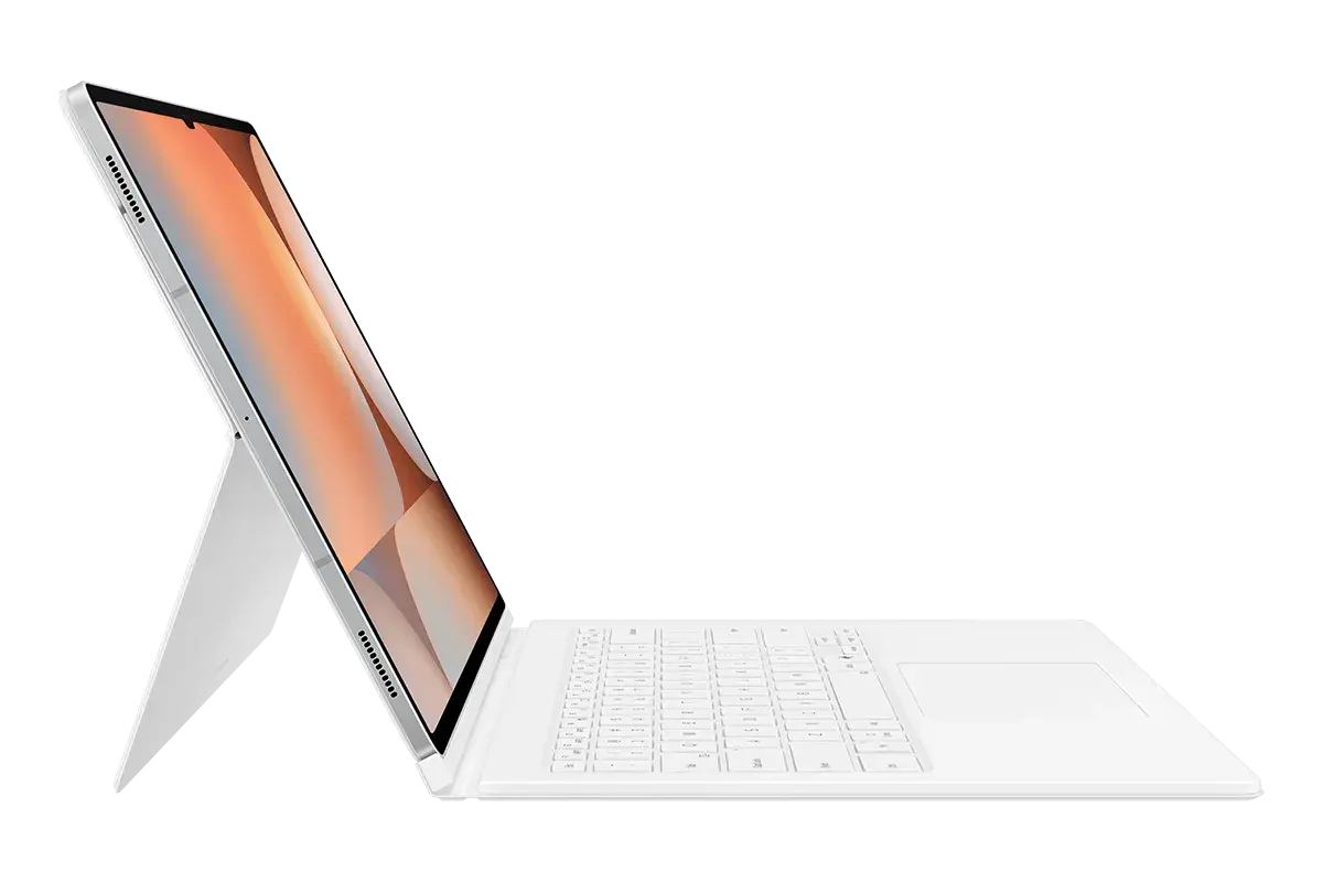 Чехол-клавиатура Samsung с тачпадом Book Cover Keyboard (с клавишей AI) Tab S10 Ultra | S9 Ultra White (Белый)