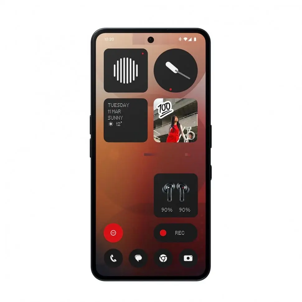 Смартфон Nothing Phone (3a) 8/128Gb Black (Чёрный)