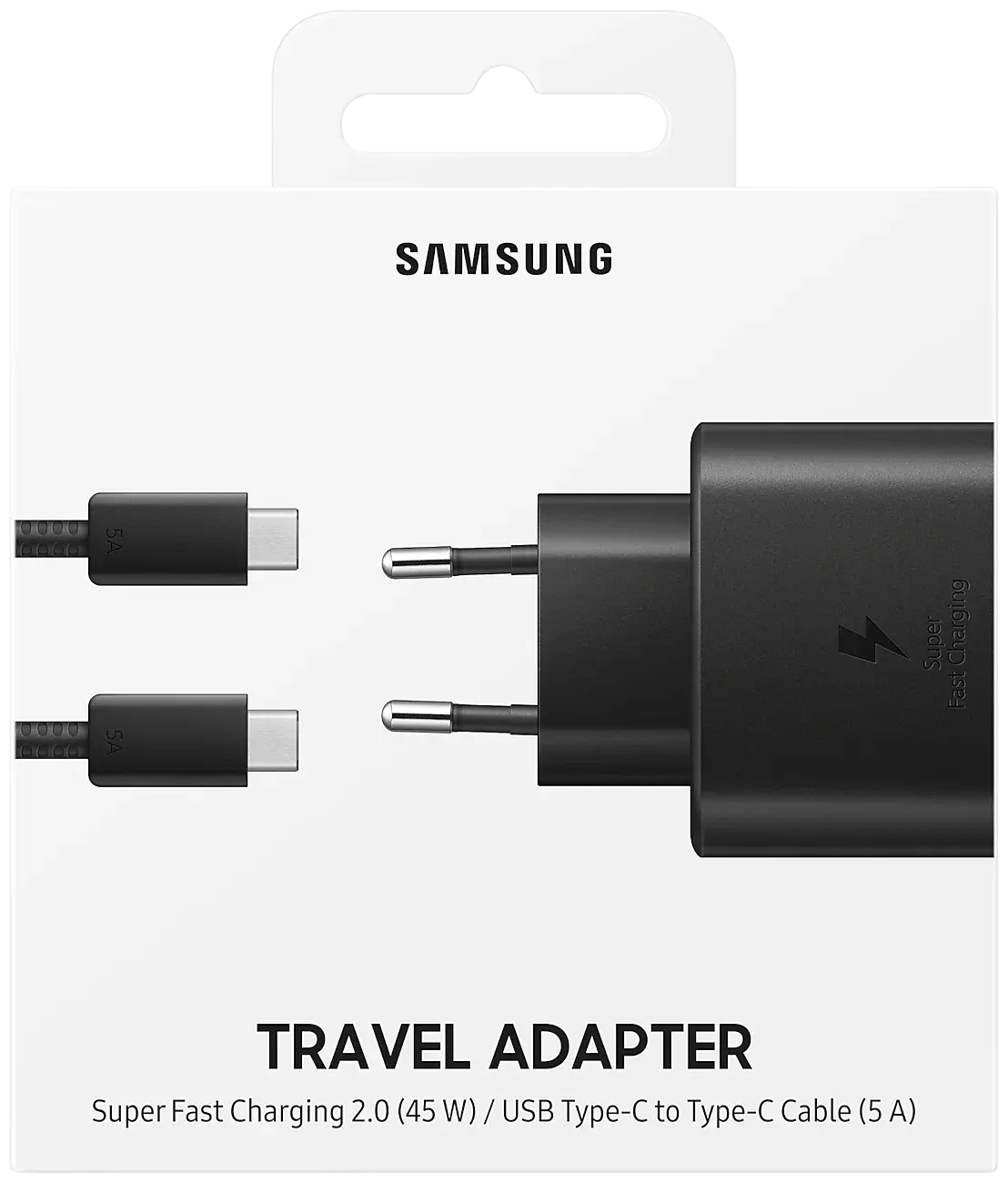 Сетевое зарядное устройство Samsung 45W Black Черный