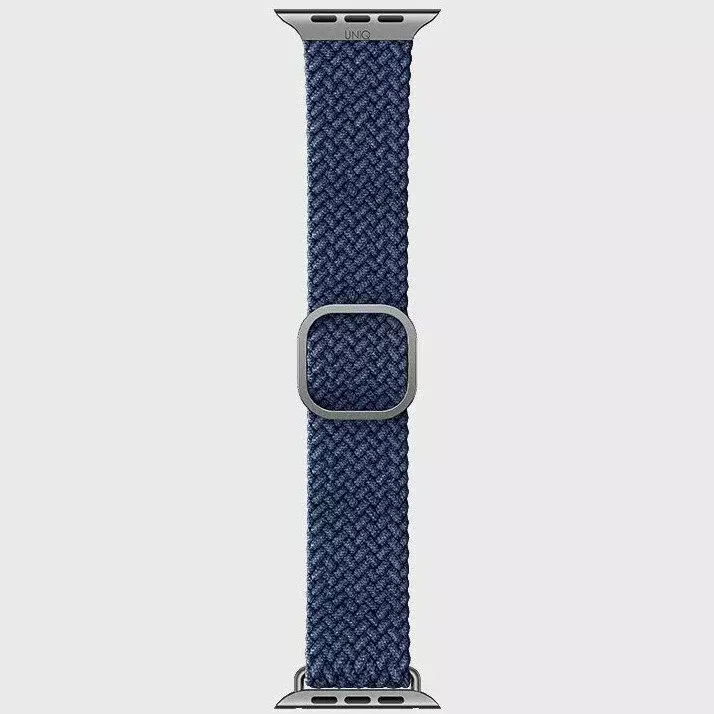 Ремешок Uniq 45/44/42мм ASPEN Design Strap Braided Blue (Синий)