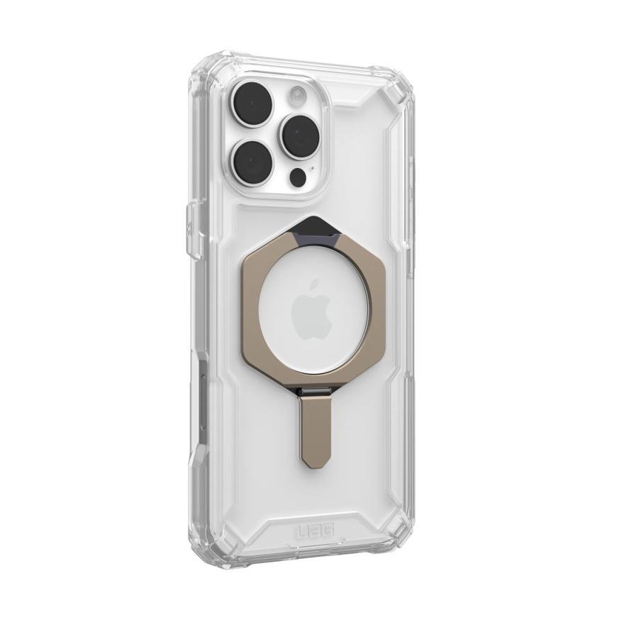Чехол Uag Plasma XTE для iPhone 16 Pro Clear/Titanium (Прозрачный/Титан)