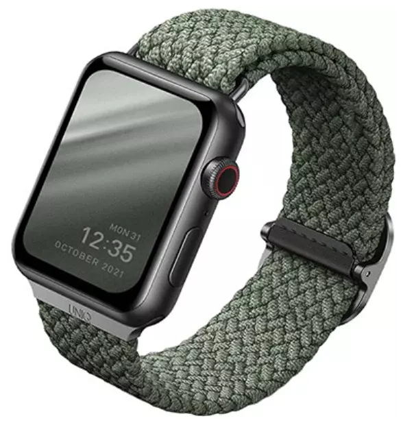 Ремешок Uniq 41/40/38мм ASPEN Design Strap Braided для Apple Watch Green (Зелёный)