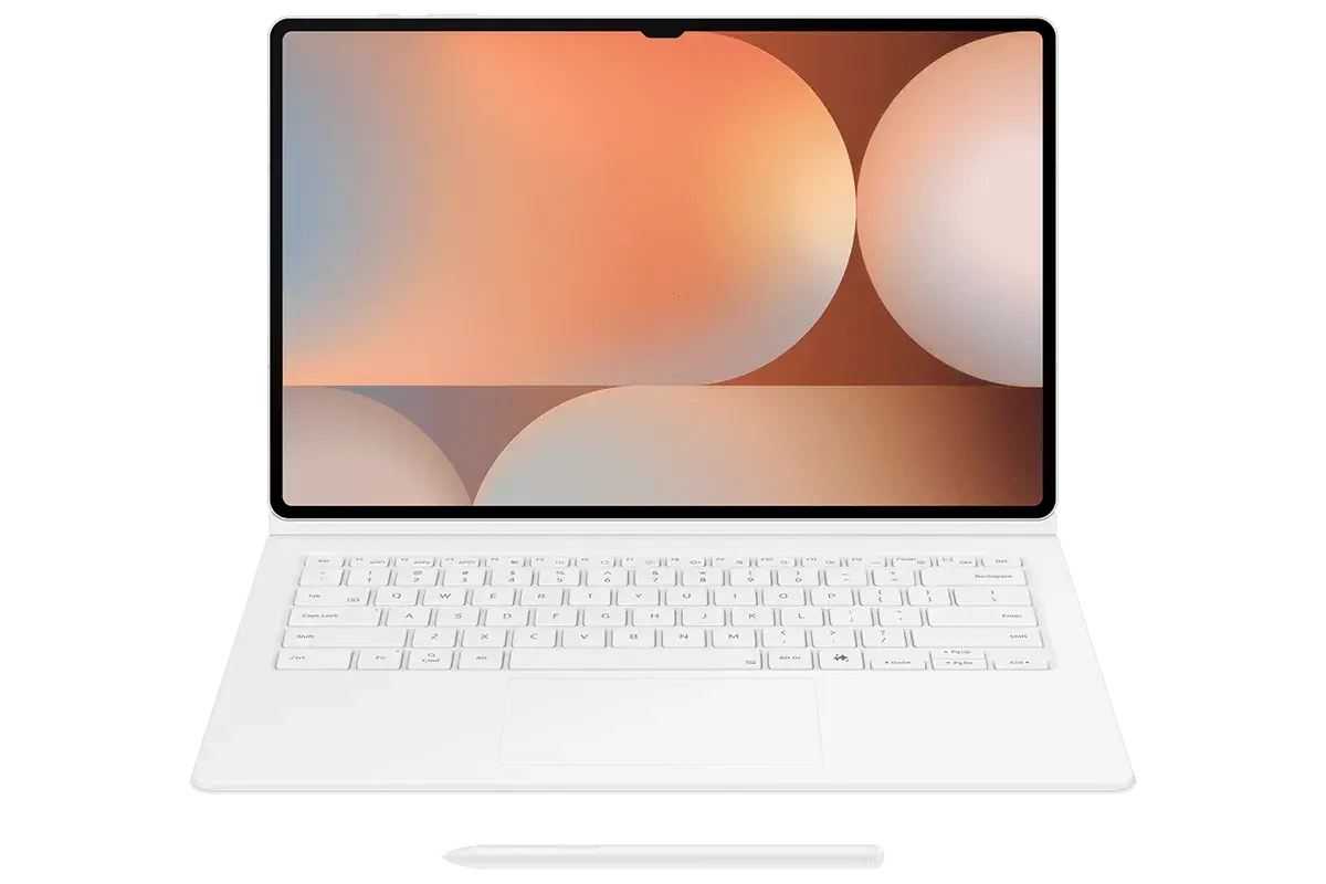Чехол-клавиатура Samsung с тачпадом Book Cover Keyboard (с клавишей AI) Tab S10 Ultra | S9 Ultra White (Белый)