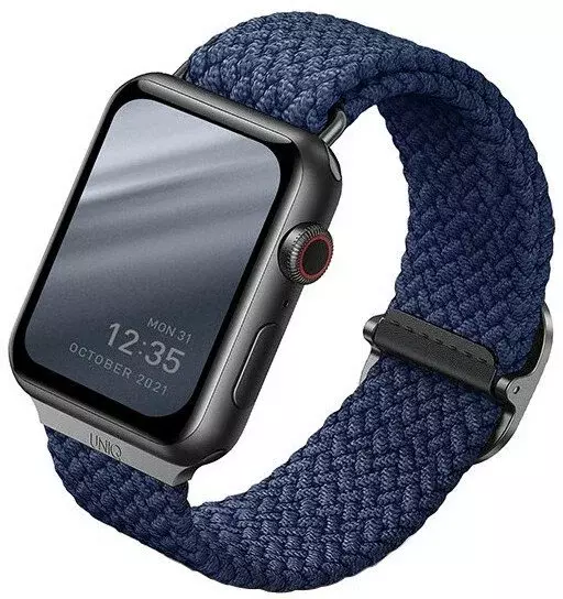 Ремешок Uniq 45/44/42мм ASPEN Design Strap Braided Blue (Синий)