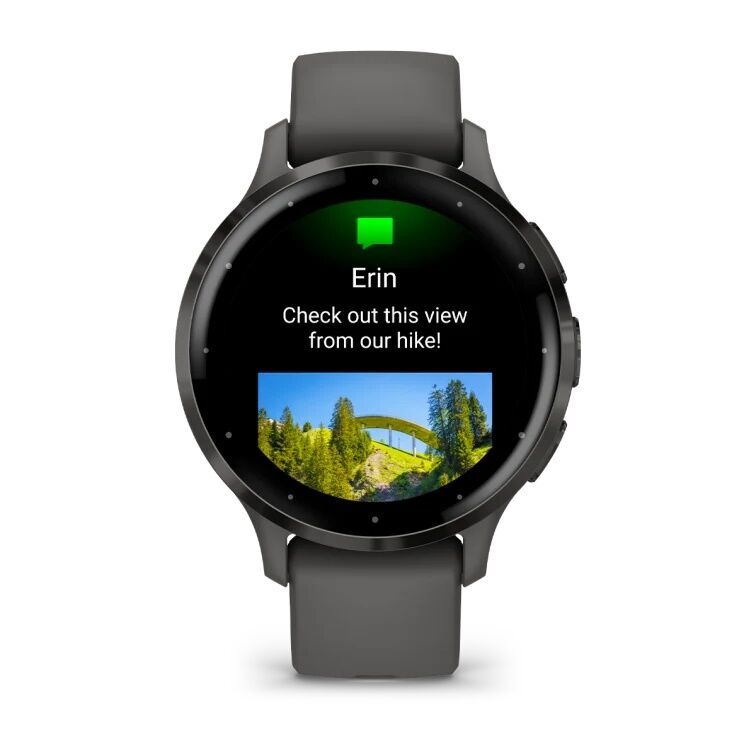 Умные часы Garmin VENU 3s Slate Pebble/Gray (Чёрный/Серый)