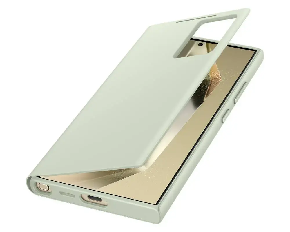 Чехол-книжка Samsung Smart View Wallet Case S24 Ultra Green (Светло-зелёный)