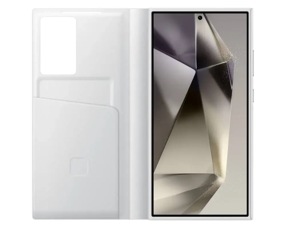Чехол-книжка Samsung Smart View Wallet Case S24 Ultra White (Белый)