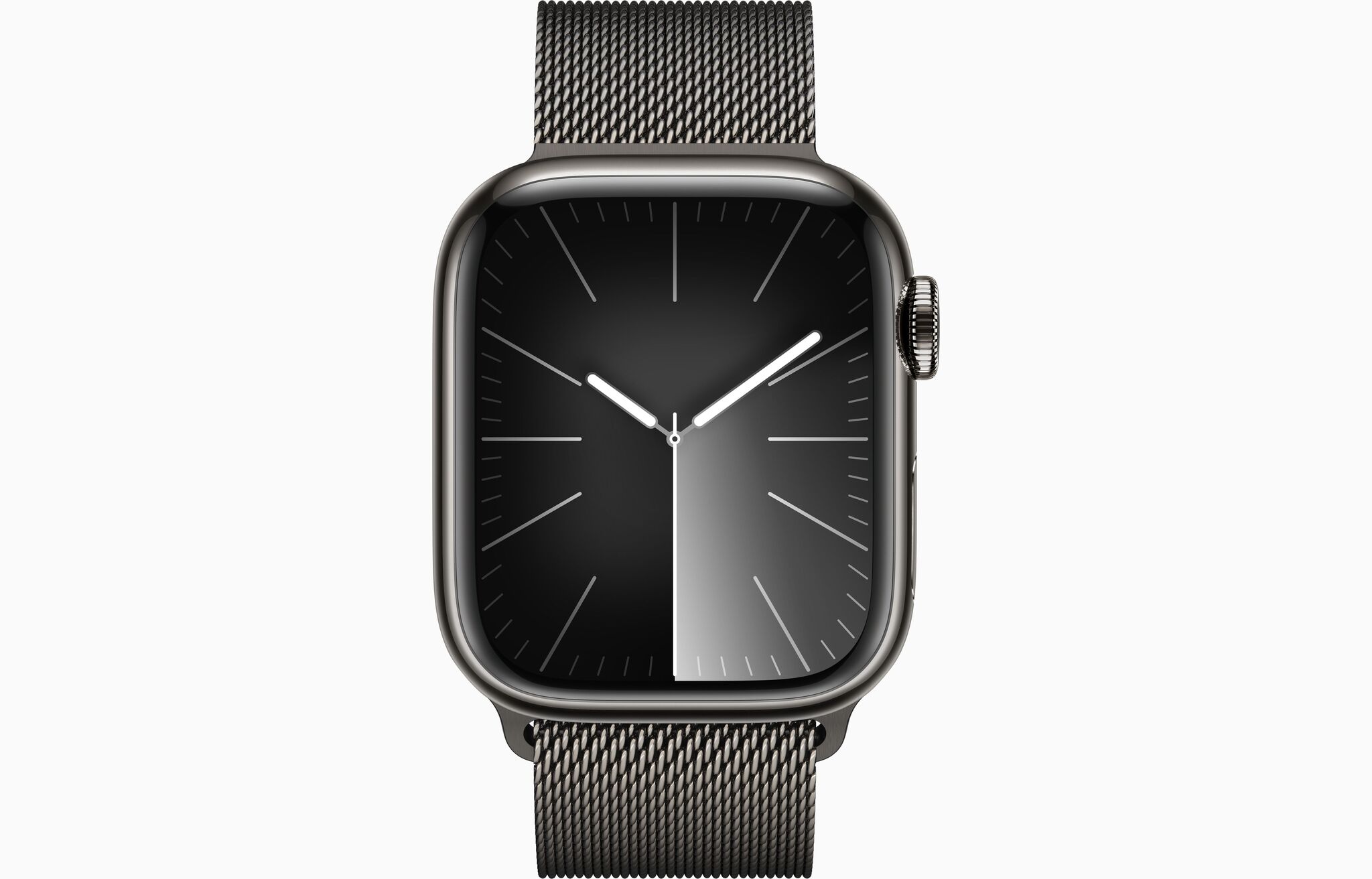 Apple Watch Series 9, 45 мм корпус из нержавеющей стали Graphite, Milanese Loop, Graphite