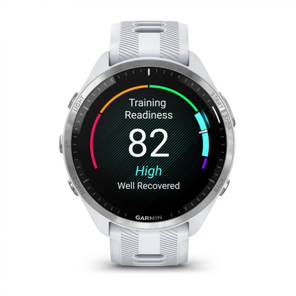 Умные часы Garmin Forerunner 965 с белым ремешком