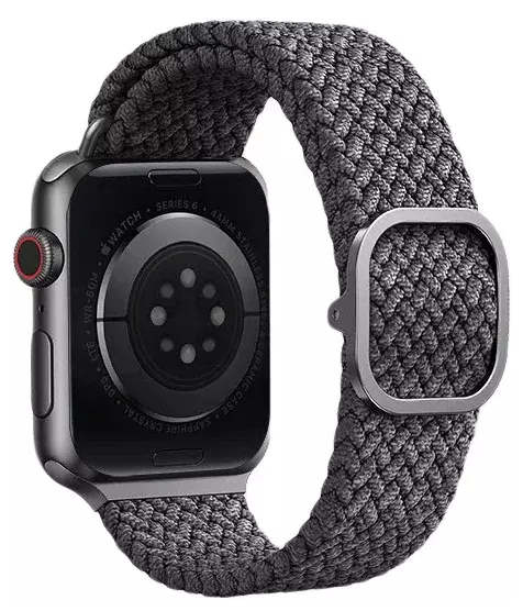 Ремешок Uniq 45/44/42мм ASPEN Design Strap Braided Pebble Grey (Серый)