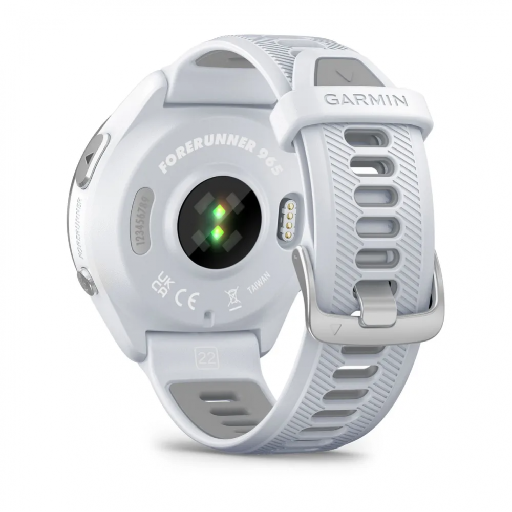 Умные часы Garmin Forerunner 965 с белым ремешком