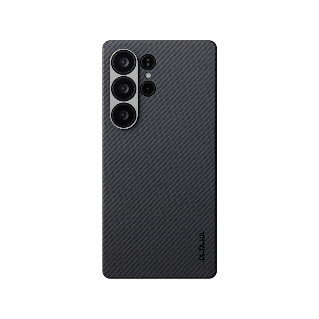 Чехол Pitaka Ultra-Slim 600D Twill Case for Samsung Galaxy S25 Ultra Black/Grey (Чёрный/Серый)