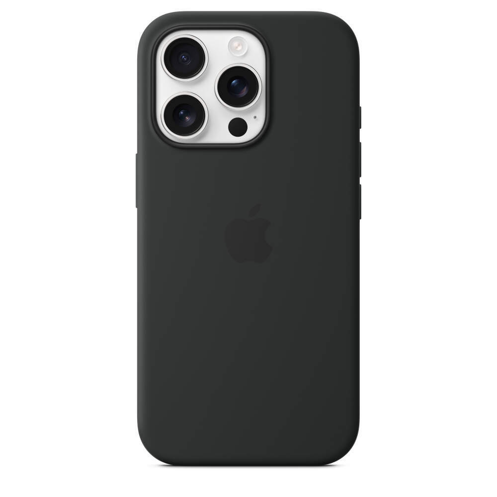 Силиконовый чехол для iPhone 16 Pro с MagSafe Black (Чёрный)