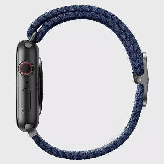 Ремешок Uniq 45/44/42мм ASPEN Design Strap Braided Blue (Синий)