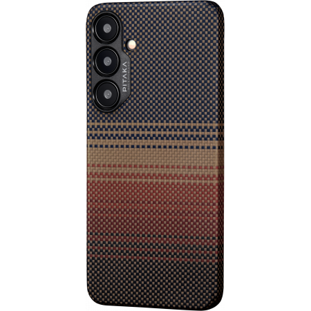 Чехол Pitaka Fusion Weaving MagEZ Case 4 для Samsung Galaxy S24 Plus , Sunset (Коричневый)