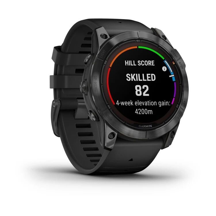 Умные часы Garmin Fenix 7X Pro Solar Edition Серый Корпус И Черный Ремешок
