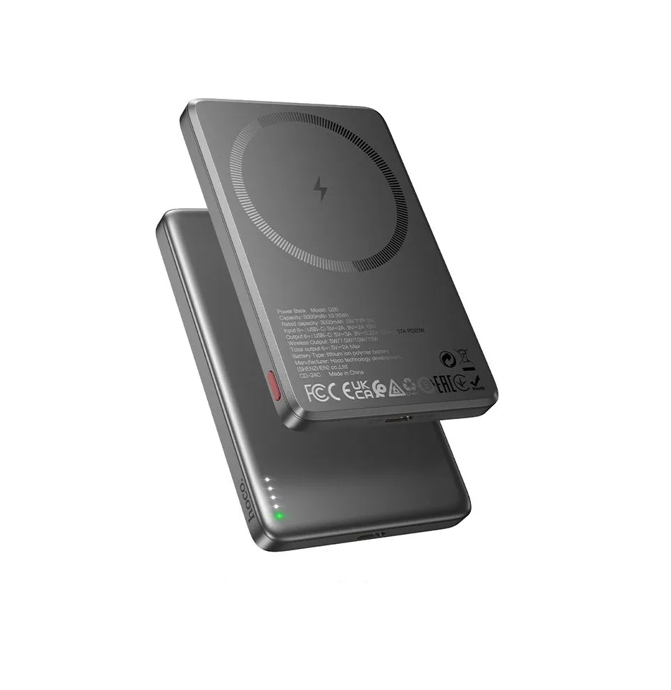 Внешний аккумулятор Hoco Q26 5000 мАч Magsafe, Чёрный