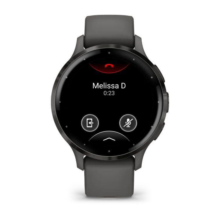 Умные часы Garmin VENU 3s Slate Pebble/Gray (Чёрный/Серый)