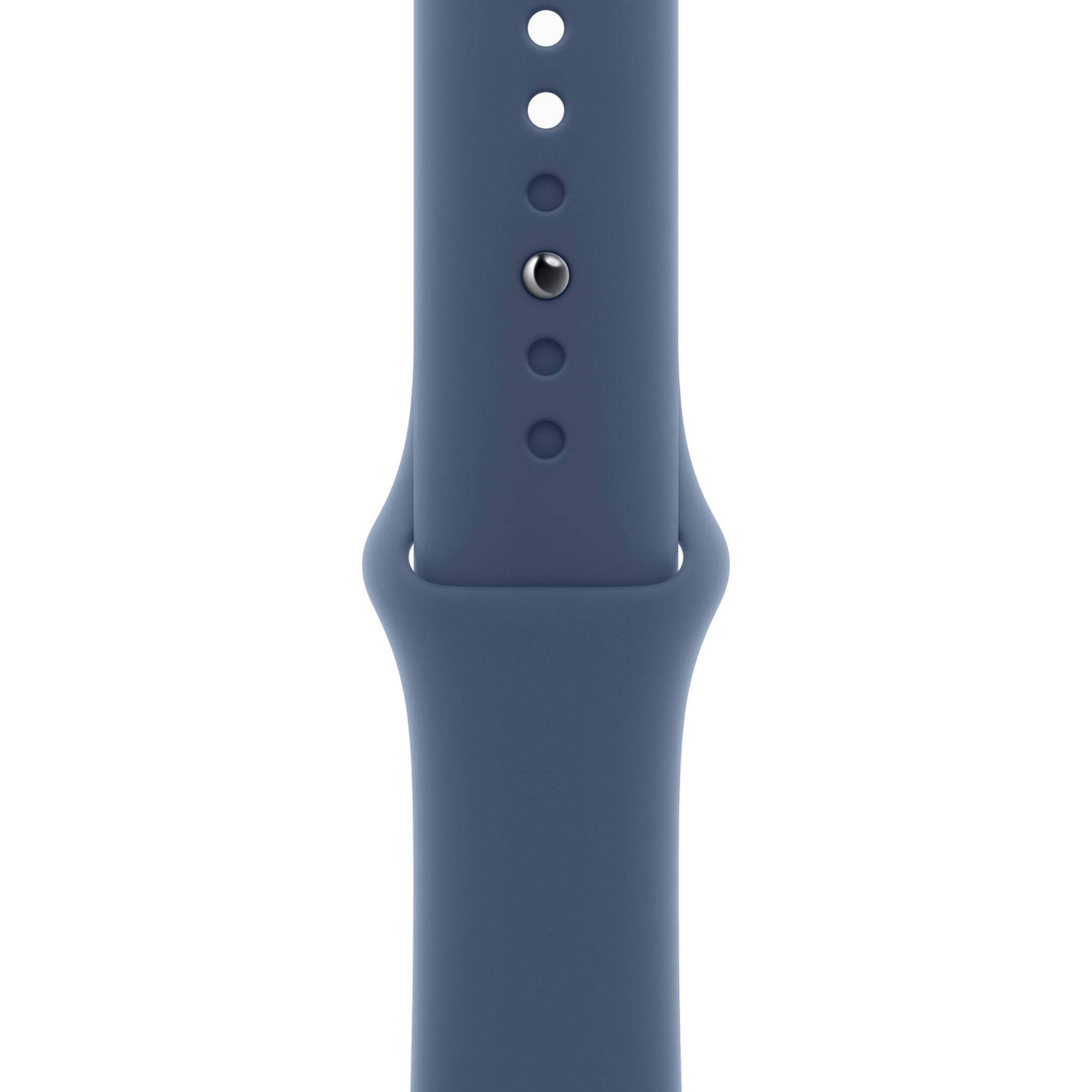Apple Watch SE 2 (2024) GPS 44мм корпус из алюминия Silver + ремешок Denim