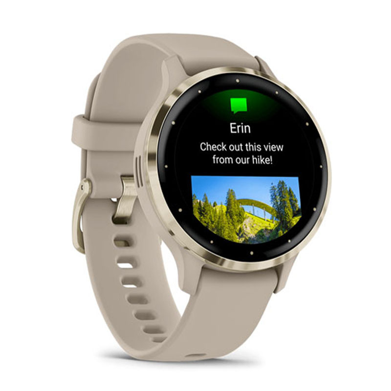 Умные часы Garmin VENU 3s Soft Gold French/Gray (Золотистый)