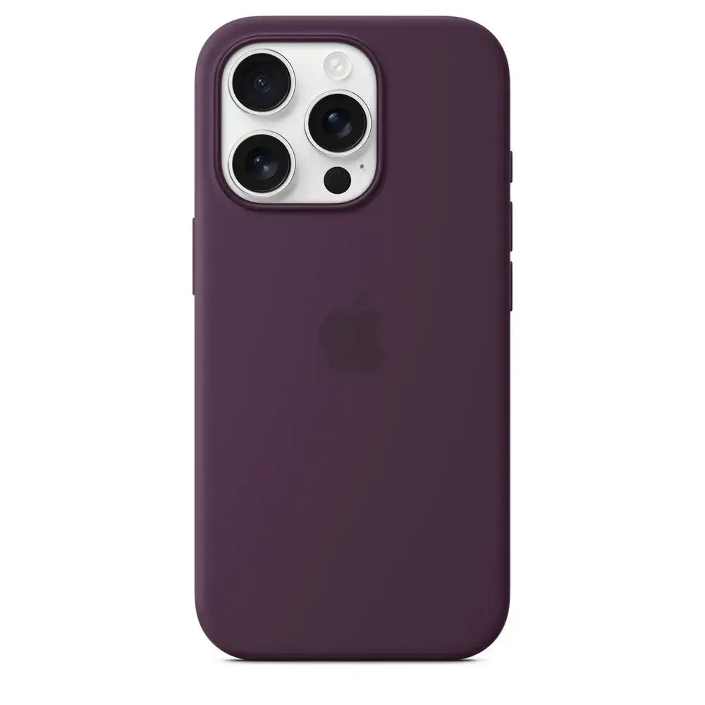 Силиконовый чехол для iPhone 16 Pro с MagSafe Plum (Бордовый)