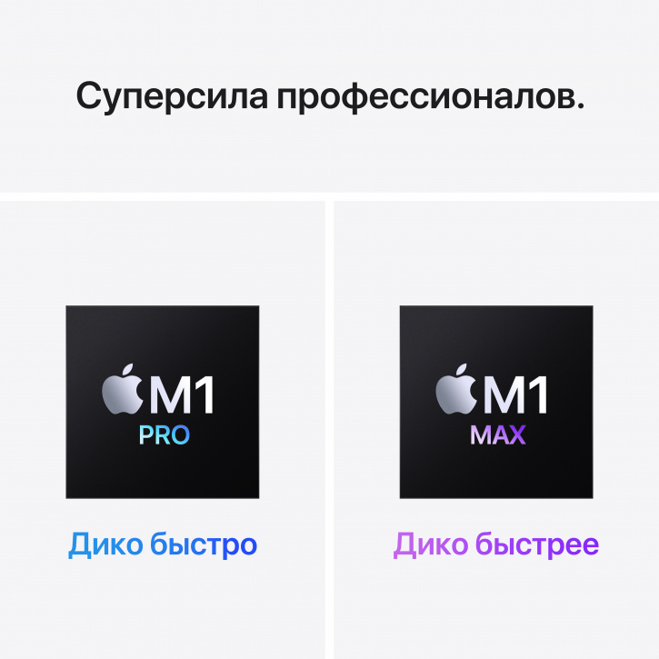 Apple MacBook Pro 16 MK1F3 Silver (M1 Pro 10-Core, GPU 16-Core, 16GB, 1TB) (серебристый)